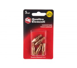 Наконечник токосъемный (5 шт; 1.2 мм; M8x30 мм) QUATTRO ELEMENTI 771-282 