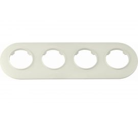 Рамка Bylectrica 4-х местная, серия ПРОВАНС круг, ЮЛИГ.735212.503 бежевый 