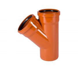 Тройник наружной канализации Ostendorf 45 градусов, 125х125 221300 