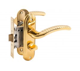 Защелка БУЛАТ ЗЩ1-Д01.05 (П) АЛЬФА (золото; правая; с фиксацией) 13949 