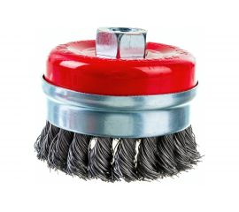 Щетка чашечная усиленная (80 мм; М14; витая 0.5 мм) для УШМ Elitech 1820.075400 