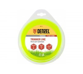 Леска для триммера звезда 2 мм х 15 м блистер FLEX CORD DENZEL 96111 