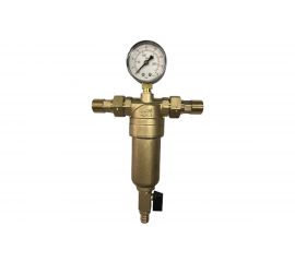 Фильтр тонкой очистки EUROS промывной с латунной колбой и манометром 1/2 EU.ST6198030 12_k 