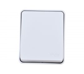 1-клавишный выключатель Schneider Electric AtlasDesign PROFI IP54 открытой установки 10 АХ, белый ATN540111 