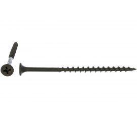 Саморез Качественный Крепеж 4,2х76 потай, крупная резьба, оксид 100 шт 0200377 КЧ 
