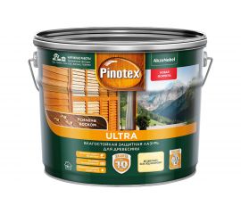 Влагостойкая защитная лазурь для древесины PINOTEX ULTRA NW (база под колеровку; 9 л) 5353439 