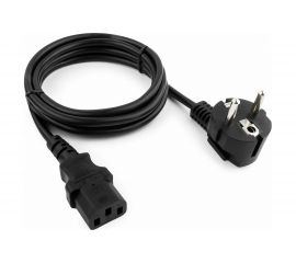 Кабель питания Cablexpert 3.0м, Schuko-C13, VDE, 10А, черный, PC-186-VDE-3M 