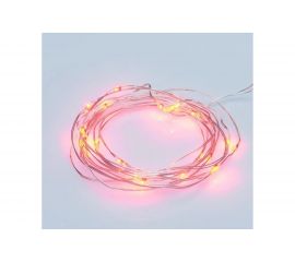 Светодиодная влагозащищенная гирлянда NEON-NIGHT Роса 2м, 20 LED, гибкая, красный 303-002 