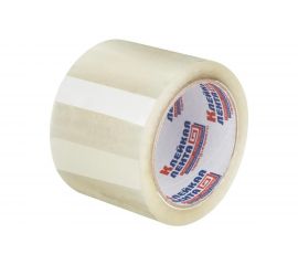 Упаковочная клейкая лента ООО Комус 75 мм х 66 м х 47 мкм, прозрачная, Россия 27258 