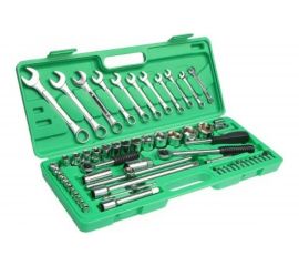 Набор инструментов в кейсе TUNDRA универсальный, 1/2"" и 1/4"", 66 предметов 881867 