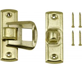 Замок для шкатулки VORMANN 30х19 мм, оцинкованный, цвет: латунь, комплект 2 шт. европодвес 090837000 