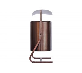 Металлическая урна Комплект-АГРО круглая с крышей 25 л KA7614 