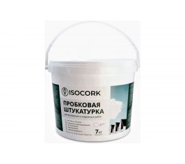 Пробковая штукатурка Isocork 7 кг, цвет натуральный ПШ14С-7 