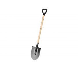 Штыковая лопата МАСТЕР ЛКО, деревянный черенок, с рукояткой, ЗУБР 39572 