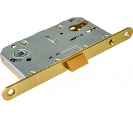 Межкомнатный замок под цилиндр Fuaro PLASTIC P85C-50 SG матовое золото 33629 