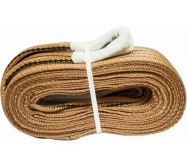 Буксировочный грузовой трос MEGAPOWER 63000 кг, 6 м, ширина 180 мм, петля-петля, в сумке M-78663 