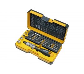 Набор бит и головок Felo SL/PH/PZ/Tx, с поворотной трещоткой Ergonic K, в кейсе, 20 шт 06072006 