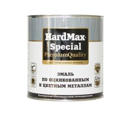 Эмаль по оцинкованным и цветным металлам HardMax RAL 7040 серый, банка 2.9 кг 4690417070886 