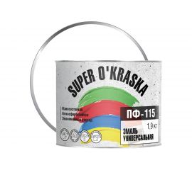 Эмаль super maler ПФ-115 белый матовый 1,9кг Лк-00005645 