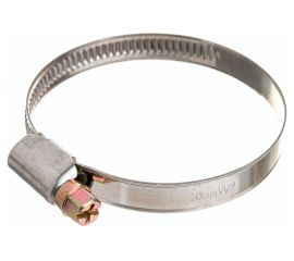 Червячный хомут РОССНА 40х60 мм 2 3/8"" нержавеющая сталь, винт, 5 шт. Р860721 DIY 