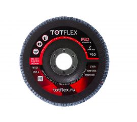 Круг лепестковый торцевой AGGRESSOR-PRO 2 (125x22 мм; Z; P60) TOTFLEX 4631148128064 