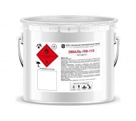 Эмаль ЗАГОРСКИЙ ЛАКОКРАСОЧНЫЙ ЗАВОД ПФ-115 желтая, 10 кг ZLK05376 