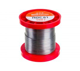 Припой ПОС 61 проволока серия ""Алмаз"" (1 мм, 100 г, ГОСТ 21931-76, катушка) TDM SQ1025-0313 