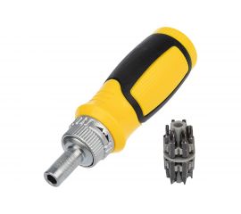 Реверсивная отвертка с набором бит REXANT 13 предметов 12-4778 