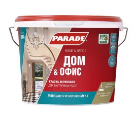 Краска акриловая PARADE W4 Дом & Офис база А 9 л Россия 90002002338 