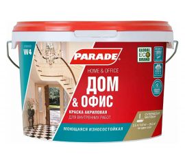 Краска акриловая PARADE W4 Дом & Офис база А 2,5 л Россия 90002002333 