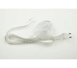 Сетевой шнур с вилкой и выключателем Uniel 02A-170 CLEAR UCX-C21 UL-00004437 