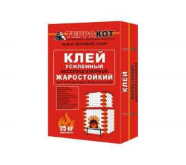 Жаростойкий клей Терракот усиленный, 25 кг А-124265 
