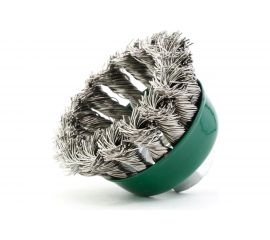 Щетка чашечная 9-021 65 мм, M14, ворс жгутовая нержавеющая сталь 0.50 мм для УШМ ОСБОРН FW-ASS1 