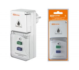 Устройство защитного отключения TDM УЗО-Р-IP44-16-30 в розетку, с защитной крышкой, 16А, 30мА, IP44 SQ1512-0003 