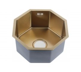 Мойка MELANA Octavia Profline 1.2/200, золото, врезная, фигурная D400G золото 