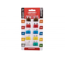 Предохранитель SKYWAY MEDIUM, флажковый, 10 шт., 7,5-30А, блистер S09302005 