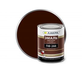 Эмаль Лакра ПФ-266 красно-коричневая, 1 кг 90000665759 