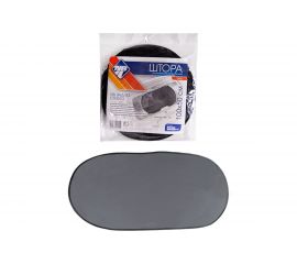 Солнцезащитная шторка на присосках Nova Bright для заднего стекла, черная, 100х50 см 12656 