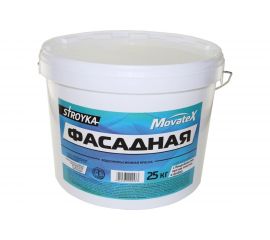 Водоэмульсионная краска Movatex Stroyka фасадная, 25 кг Т31726 