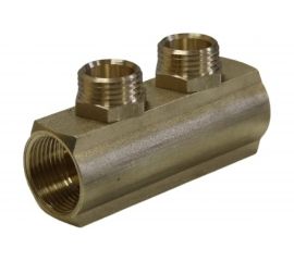 Коллектор ДТРД ВР 3/4 на 2 выхода НР 1/2 межосевое 35 мм 6104 410318 