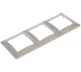 Универсальная рамка LUXAR Novo на 3 поста белая 4606400001904 