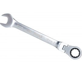 Гаечный ключ КВТ трещоточный с шарниром 15 мм 79197 