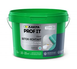 Грунт бетон-контакт Лакра PROF IT 3 кг Лк-00008526 