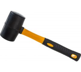 Резиновая киянка Ultima 680г, черная резина, фибергласовая рукоятка 121029 