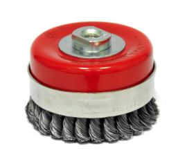 Щетка чашечная усиленная (125 мм; М14; витая 0.5 мм) для УШМ Elitech 1820.075600 