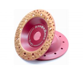 Диск обдирочно-шлифовальный по дереву и другим материалам плоский Strong № 2 EXTRA 125х22.2 мм Альфадиск 7017 