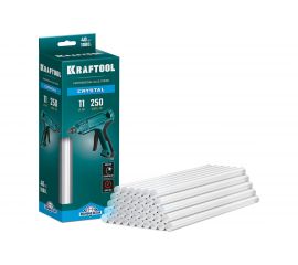 Кристально прозрачные клеевые стержни KRAFTOOL Crystal 40 шт, 11x250 мм 06846-40 