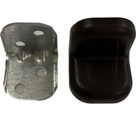 Крепежный уголок Локри 25x25 мм, венге, 4 шт. 7/200 