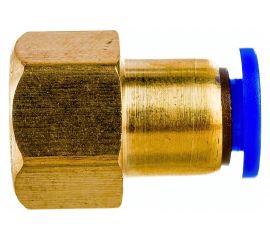 Фитинг металлический 6 мм - внутренняя резьба 1/4" Pegas pneumatic 5203 