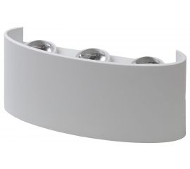 Светильник ЭРА WL12 WH декоративная подсветка светодиодная 6*1Вт IP 54 белый Б0034610 